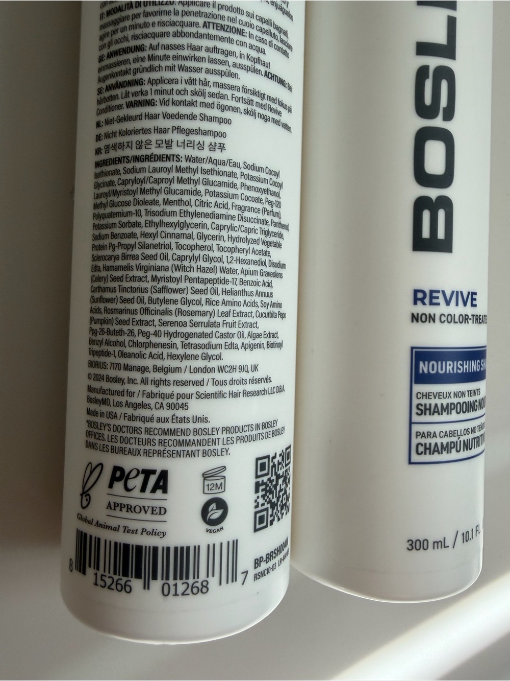 Bosley MD BOS Revive Nourishing Shampoo Set of 2- 10.1 oz each - Picture 3 of 3